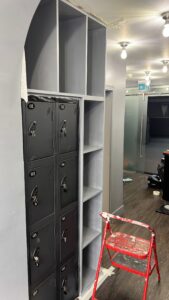 Storage facilities at the armoury. BJJ. Brazilian Jiu Jitsu